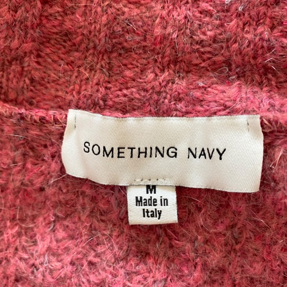 Something Navy Fringe Turtleneck Sweater - Picture 2 of 2